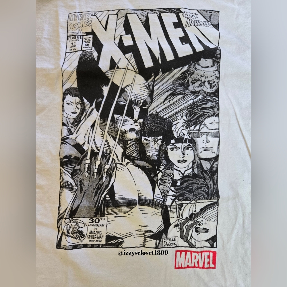 Marvel Comics X-Men Wolverine T-shirt in black & white